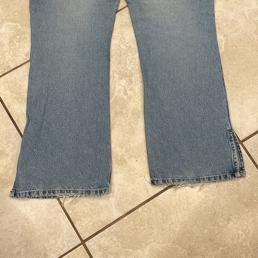 Vintage Y2K No Boundaries Low Rise Side Slit Flare Jeans 15 - Picture 8 of 9